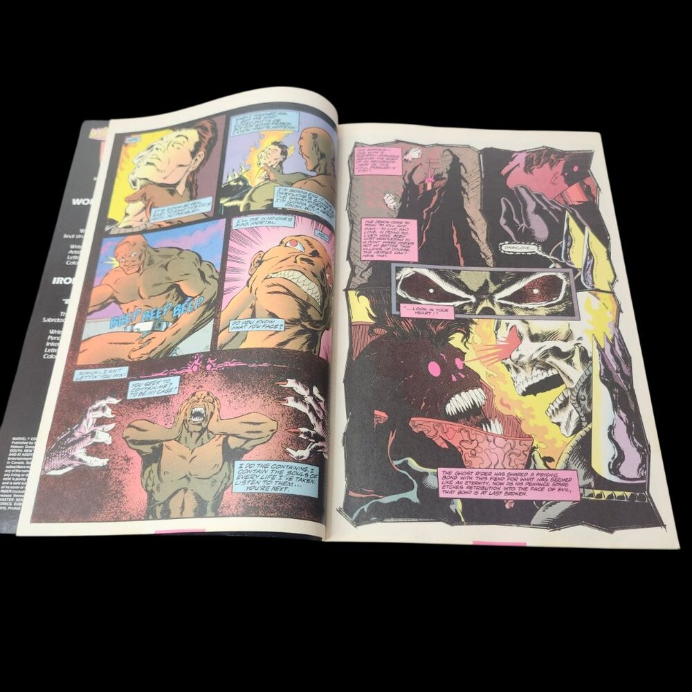 VTG ⭐️ 1993 Ghost Rider Wolverine Flip Issue - Picture 3 of 5